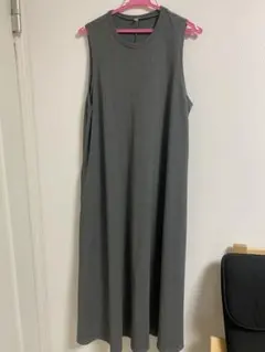 即購入OK！リブノースリーブワンピース 155/66 SHORT 灰色