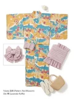 極美品】 きものやまと 向日葵 浴衣 レトロモダン 日本製 花火大会