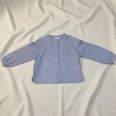 fog linen workフォグリネンワーク ノーカラーシャツ　ブラウス