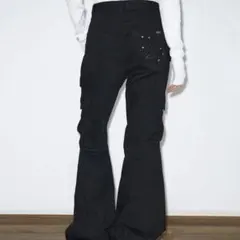 ブーツカットパンツ ブラック