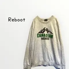 【Reboot 】kidsトレーナー　英字ロゴ　コットン　160 オーバーサイズ