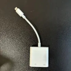 Lightningコネクタ カメラアダプター ホワイト 配信など