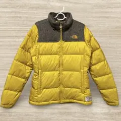 美品 ノースフェイス ハリスツイード黄色 イエロー M