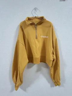 【美品】ハーフジップ ショート丈 マスタード色 INGNI