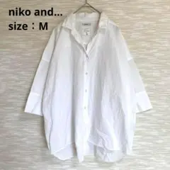 ニコアンド niko and… ビッグシルエットシャツ【M】男女兼用 0020