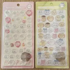 ちいかわ　立体シール　2枚セット　ちいかわ＆みんなニコニコ　3Dシール