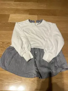 ikka イッカ　130 トップス　長袖　ストライプ