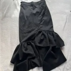 ロングスカート　ブラック　マーメイド　黒