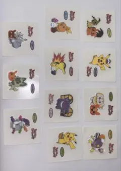 ポケモンパンシール　11枚