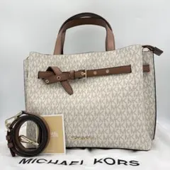 【極美品】マイケルコース EMILIA サッチェル ミディアム ショルダーバッグ