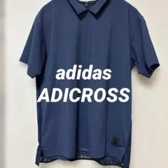 美品adidas ADICROSS メッシュ シャツ XL ネイビー レースのサムネイル