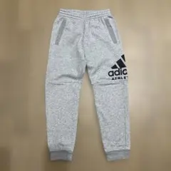 adidas キッズ　スウェットパンツ　裏起毛　グレー　150￼