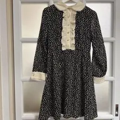 【ニコニコ様専用】フラワープリント長袖ワンピース