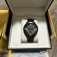 未使用　FENDI デザインウォッチ ブラック/ゴールド