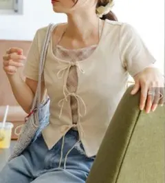 kastane 【前後2WAY】 チュールドッキングTEEのサムネイル