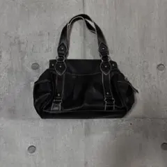 00s archive city leather hand bag grunge