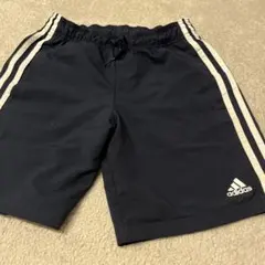 adidas ネイビー 3本ライン ハーフパンツ