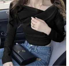 3Wayドレープカシュクールトップス[dk1261] ブラック