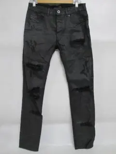 DIESEL BLACK GOLD スリムパンツ ダメージ加工 28のサムネイル