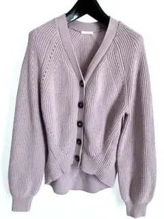 GU リブ編みカーディガン