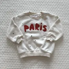 ZARA kids PARIS トレーナー 裏起毛 ハート 100 104