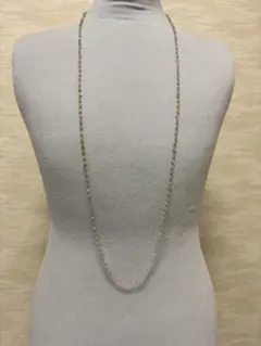 AGATHA　ロングネックレス　クリスタルビーズ　ニュアンスカラーのサムネイル