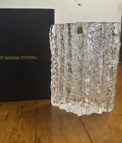 KAGAMI CRYSTAL 花瓶 クリスタルガラス フラワーベースのサムネイル