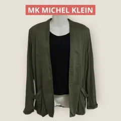 MKミッシェルクラン ドレープカーディガン カーキ 40 M/L相当 イトキン