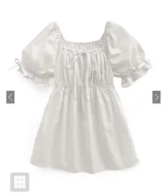 GRL 2Wayパフスリーブリボンフレアミニワンピース［ta138］