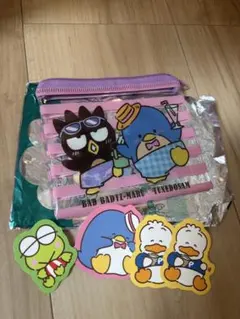 スシロー　はぴだんぶい　はぴなついぇい　コラボ限定ファスナーポーチ