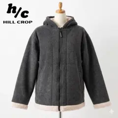 HILL CROP ボアフリース フルジップパーカー Lサイズ