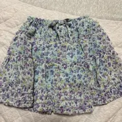 メゾピアノの花柄スカート110㎝美品