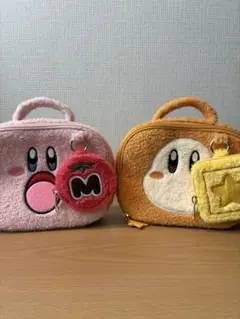 【未使用】GU×星のカービィ ボアポーチ 2種セット（チャーム付）