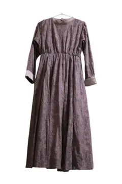 GRL ｜グレイル 花柄レース ロングワンピース パープル 長袖