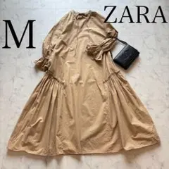 美品♡人気♡ZARA トレンチ風 マキシ ワンピース ベージュ M　VERY掲載