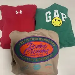 Rodeo Crowns 刺繍ロゴ パーカー ベージュ