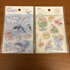 キラキラ！スパンコール入りウォーターシール 2セット