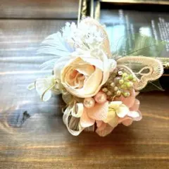 入学式 卒業式 コサージュ 蝶 ピンク アイボリー パール フォーマル ママ✿