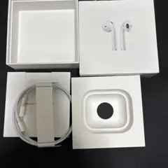 Apple AirPods 空箱　純正未使用の充電ケーブル付き