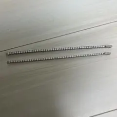 シルバークリスタルブレスレット2本セット