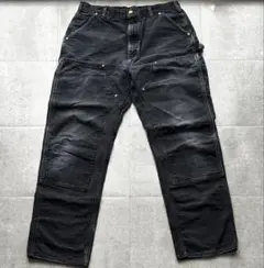 USA製　カーハート　ダブルニーペインターパンツ　36×34 極上フェード