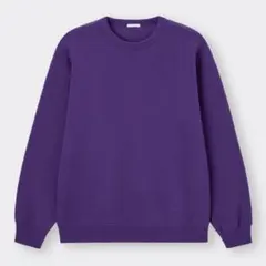 パープル XL スウェット 裏起毛 トレーナー
