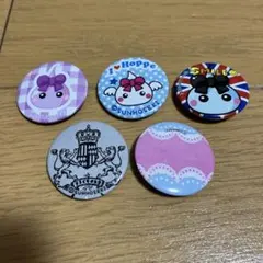 サン宝石　缶バッジ5点セット　ほっぺちゃん