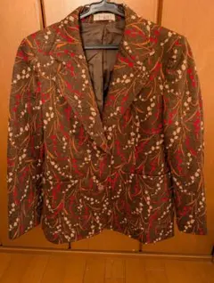 花柄 テーラードジャケット　11号