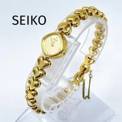 稼働 新品電池 セイコー腕時計 ハート ゴールド ブレスレット