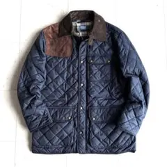 【極美品】ポロバイラルフローレン キルティングジャケット ネイビー