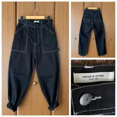 FREAK'S STORE BLK ハイウエスト ペインターパンツ ワイドパンツ