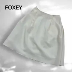 FOXEYフォクシーニューヨーク　フレアスカート　Aライン　清楚ホワイトM（C2のサムネイル