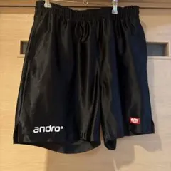 andro 卓球 ゲームパンツ ブラック JTTA公認