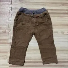 ZARA コーデュロイパンツ　裏地付き ブラウン コットン パンツ